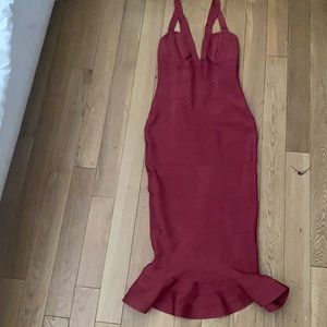 Red house of cb bondage dress